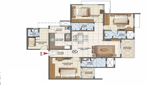 Purva Horizon Floor Plans